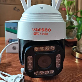 Mua CAMERA PTZ YOOSEE 5.0 MPX 14 LED SIÊU SẮC NÉT  ĐÀM THOẠI 2 CHIỀU  ĐÊM CÓ MÀU  XEM ĐÊM NÉT - HÀNG NHẬP KHẨU