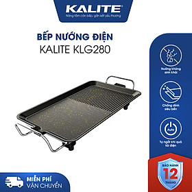 Bếp Nướng Điện KALITE KLG280, Nướng Không Sinh Khói, công nghệ Tự Ngắt Khi Quá Tải Điện, công suất 1500w - HÀNG CHÍNH HÃNG
