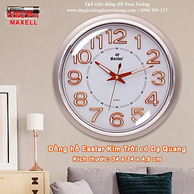 Mua Đồng hồ Treo tường EASTAR KIM TRÔI Tròn có DẠ QUANG - Bảo hành 1 năm - Tặng Pin Maxell