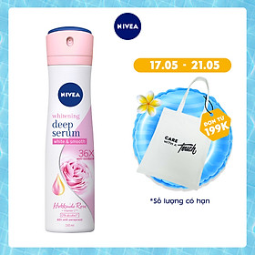 Xịt Ngăn Mùi Nivea Serum Trắng Mịn Hương Hoa Hồng Hokkaido (150ml) 85304