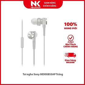 Mua Tai nghe có dây Sony MDRXB55AP Trắng - Hàng Chính Hãng