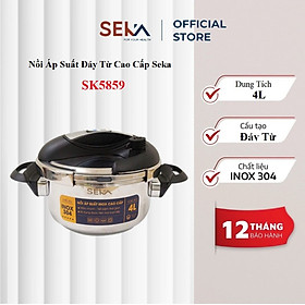 Mua Nồi Áp Suất Đáy Từ Seka SK5859 – Dung tích 4L/6L - Hàng Chính Hãng