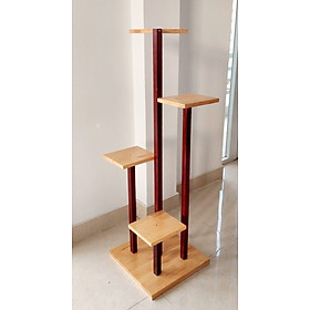 Mua Kệ Gỗ Trang Trí 4 Tầng Để Chậu Cây  Bình Hoa Decor Nhà Cửa  Văn Phòng - Gỗ Song Bản