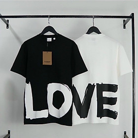 Áo thun BBR LOVE in gấu phong cách TEE BBR LOVE Dày Dặn Trắng Đen - Áo Phông Best chất Cotton co dãn 4 chiều siêu hot, Áo Phông Nam Nữ In Chữ Love in to trước sau 2023 VẢI 100% Cotton như hình, áo thun cặp, áo thun đôi