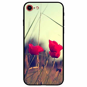 Ốp lưng dành cho Iphone 7 , 8 mẫu Ba Nụ Hoa Đỏ