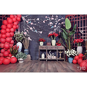 Mua Tranh vải decor / Thảm vải treo tường / Thảm vải chụp ảnh chủ đề Tết (mã T310)