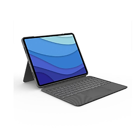 Bao da kèm bàn phím Logitech Combo Touch dành cho iPad Pro 12.9 inch (gen 5) - Bàn phím Backlit có thể tháo rời, Trackpad siêu nhạy - Hàng chính hãng