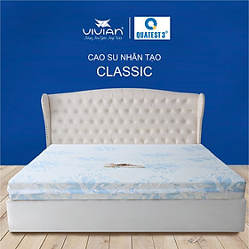 Mua Nệm Cao Su CLASSIC Vivian (1.4 X 2.0)  - Vải Gấm Damask Cao Cấp Không Chần