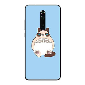 Ốp Lưng in cho Xiaomi Mi 9T Mẫu Chú Mèo Lười - Hàng Chính Hãng