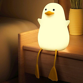 1 PC Night Night Light dễ thương Silicone Pat Duck Lighting Night Ngủ Ngủ Ánh sáng Ánh sáng Sinh nhật Sinh nhật