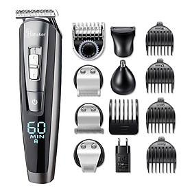 Tông đơ cắt tóc chuyên nghiệp HATTEKER không thấm nước 5 in1hair Tông đơ cắt tóc điện Máy cắt râu tỉa râu nam cắt tóc