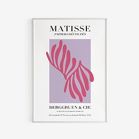 Tranh treo tường | Tranh Matisse - Papiers Decoupes Poster - Lilac - Red - Neutral Colors