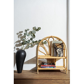 Mua KỆ 2 TẦNG BẰNG MÂY ĐỂ ĐỒ TRANG TRÍ - HÀNG THỦ CÔNG MỸ NGHỆ CAO CẤP