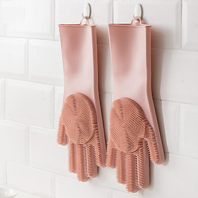 Găng Tay Silicone Rửa Chén Bát Nhà Bếp