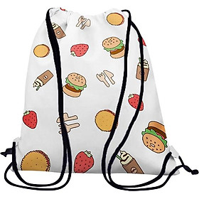 Túi rút hamburger và dâu tây - BDHT285