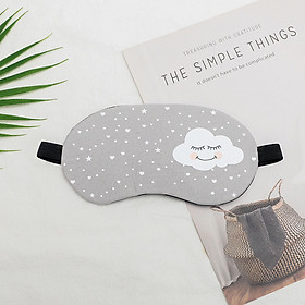 Mua Bịt mắt ngủ có gel làm mát  xám mây trắng tặng kèm bịt tai chống ồn