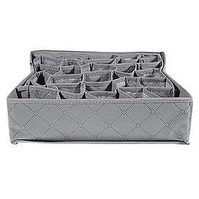 Underwear Socks Storage Organizer 30 Cell Saving Space Foldable Drawer Divider Storage Box for Socks Bras Underwear Ties