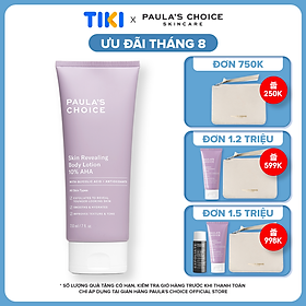 Tinh chất làm mềm, mượt và sáng da body 10% AHA - Paula's Choice Skin Revealing Body Lotion 10% AHA