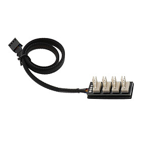 4-Pin Speed Control Power Cable 4 Ports Fan HUB PWM Splitter for Computer PC