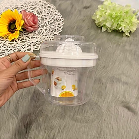 Mua Ca vắt cam trắng trong suốt bằng nhựa có chia vạch ml