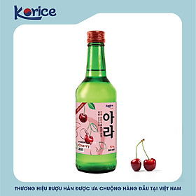 Rượu Soju Korice hương anh đào  Cherry  12% 360ml