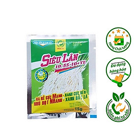 Mua COMBO 50 GÓI SIÊU LÂN XANH 10-55-10+TE GÓI 15G -  CHỐNG RỤNG HOA VÀ TRÁI NON