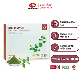 Bột Diếp Cá Quảng Thanh 100% Nguyên Chất Sấy Lạnh - Hỗ trợ táo bón, trĩ, mát gan, giảm mụn - Hộp tiện lợi