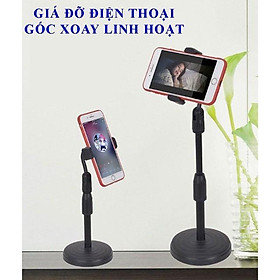 Mua Giá đỡ điện thoại Microphone Stands  kẹp chống lưng 360  đế chân tròn để bàn  gía đỡ tiện lợi đa năng