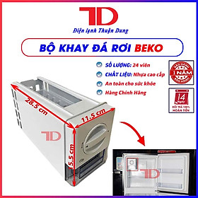 Mua Khay đá xoay cao cấp BEKO  bộ khay làm đá và trữ đá viên có cần xoay hàng chính hãng - Điện Lạnh Thuận Dung