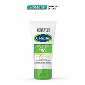 Kem Dưỡng Ẩm Chống Nắng Hàng Ngày Cetaphil Daily Defense Cream SPF50 50g