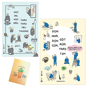 Combo Dọn Nhà, Dọn Cửa, Gột Rửa Trái Tim và Học Ăn, Học Nấu, Thẩm Thấu Yêu Thương( Tặng Kèm Sổ Tay Xương Rồng)