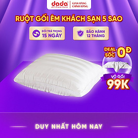 Mua Ruột Gối Nằm Khách Sạn DADA  - Gòn Polyester Nâng Đỡ Vai Gáy - 30x40cm