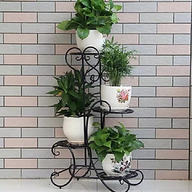 Mua Kệ cây cảnh trang trí nhà cửa 4 tầng đế tròn siêu sang