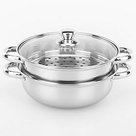 Mua Nồi Hấp Inox 2 Tầng Đa Năng Dung Tích 1 6L - Hàng Chất Lượng