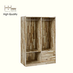 Mua HAPPY FURNITURE   Gỗ tự nhiên   Tủ quần áo 2 ngăn kéo - GAMZE   THK_193   120cm x 59cm x 176cm