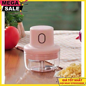Mua Máy Xay Mini Sạc Điện Xay Hành  Tỏi  Rau Củ Dung Tích 250Ml - Giao Hàng Toàn Quốc