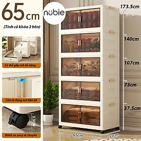 Mua (Ngang 45-75cm) Tủ Nhựa Gấp Gọn Size Lớn  Tủ Đựng Quần Áo Đa Năng Lắp Ghép  Để Đồ Tiện Dụng  Nhựa PP  Có Bánh Xe