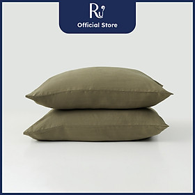 Mua Bộ 2 Vỏ Gối Nằm Linen Ru9 100% từ thiên nhiên - 6 Màu Sắc