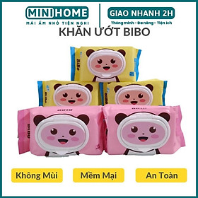 Khăn Giấy Ướt BiBo Không Mùi An Toàn Cho Sức Khoẻ 100 Tờ