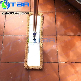 Mua Cây lau sàn công nghiệp bản 60cm cán tăng đơ nhập khẩu cao cấp sợi microfiber màu nâu siêu thấm hút