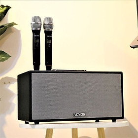 Mua Dàn âm thanh di động ACNOS CS446 - Loa kéo tích hợp vang số chỉnh cơ - Hệ thống 2 Loa full 6.5 inch và 2 loa treble - Công suất lên đến 450W - Kết nối bluetooth 5.0  cổng quang (Optical)  USB  AUX - Kèm 2 micro không dây UHF - Hàng chính hãng