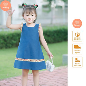 Đầm Linen Thổ Cẩm Tamiuy Cao Cấp Xinh Xắn Đáng Yêu Ngây Thơ Dành Cho Bé Gái Từ 1-7 Tuổi