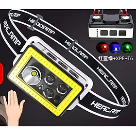 Đèn pin đội đầu siêu sáng cổng sạc USb với chế độ cảm biến chuyển động chỉ cần vẫy tay để bật đèn Mai Lee