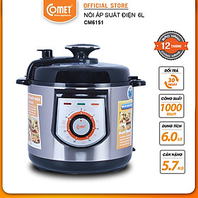 Mua Nồi Áp Suất Điện Comet CM6151 (6.0 Lít) - Hàng Chính Hãng