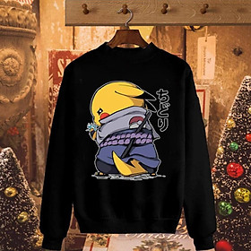Áo Đen Dài Tay Pikachu Sasuke mẫu mới siêu HOT /uy tín chất lượng