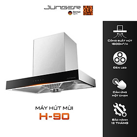 Máy hút mùi JUNGER H-90 234W Công suất hút 1600m3/h Hàng Chính Hãng Bảo Hành 24 tháng