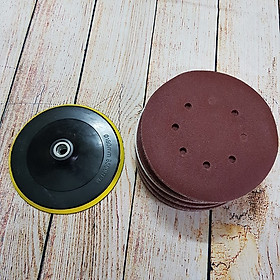 Mua Combo Phớt mài nhựa với 100 miếng giấy nhám tròn phi 180mm