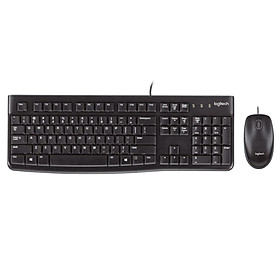 Combo chuột phím có dây Logitech MK120 - Hàng chính hãng 