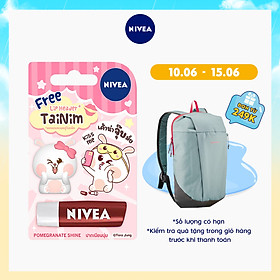 Son Dưỡng Môi Nivea Pomegranate Shine Caring Lip Balm - Tặng Kèm Ốp Son - 85207