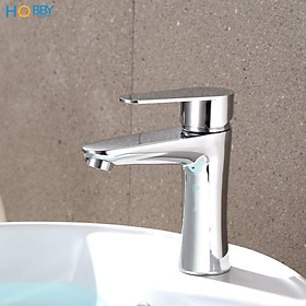 Vòi chậu rửa mặt lavabo nóng lạnh inox 304 bóng Hobby home decor VRM9